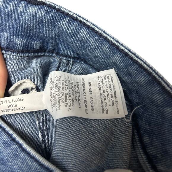 Madewell Emmett Wide-Leg Crop Jeans Rosalie Wash size 24 XS High Rise Denim Blue - Picture 9 of 10